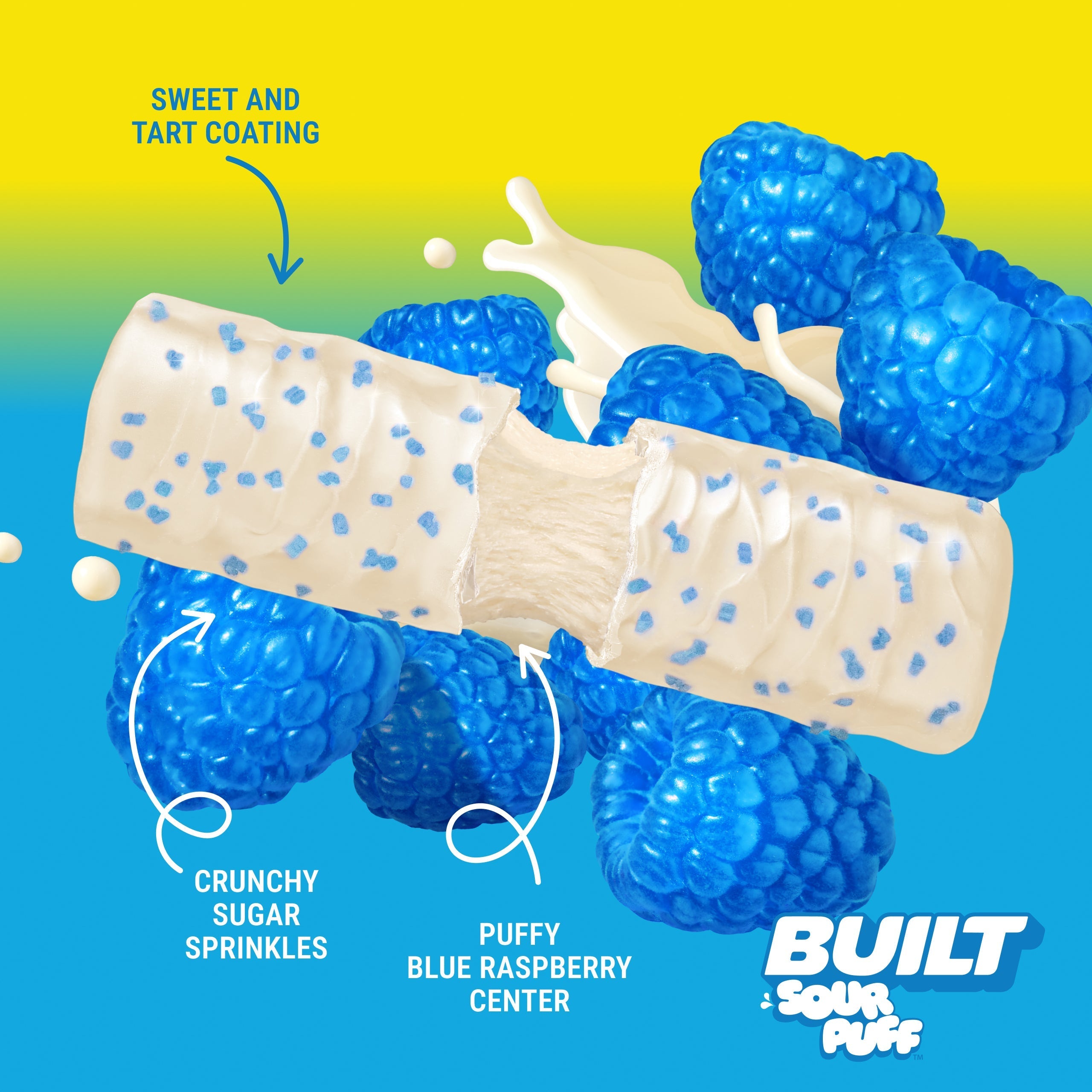 Blue Razz Blast Sour Puff 4ct