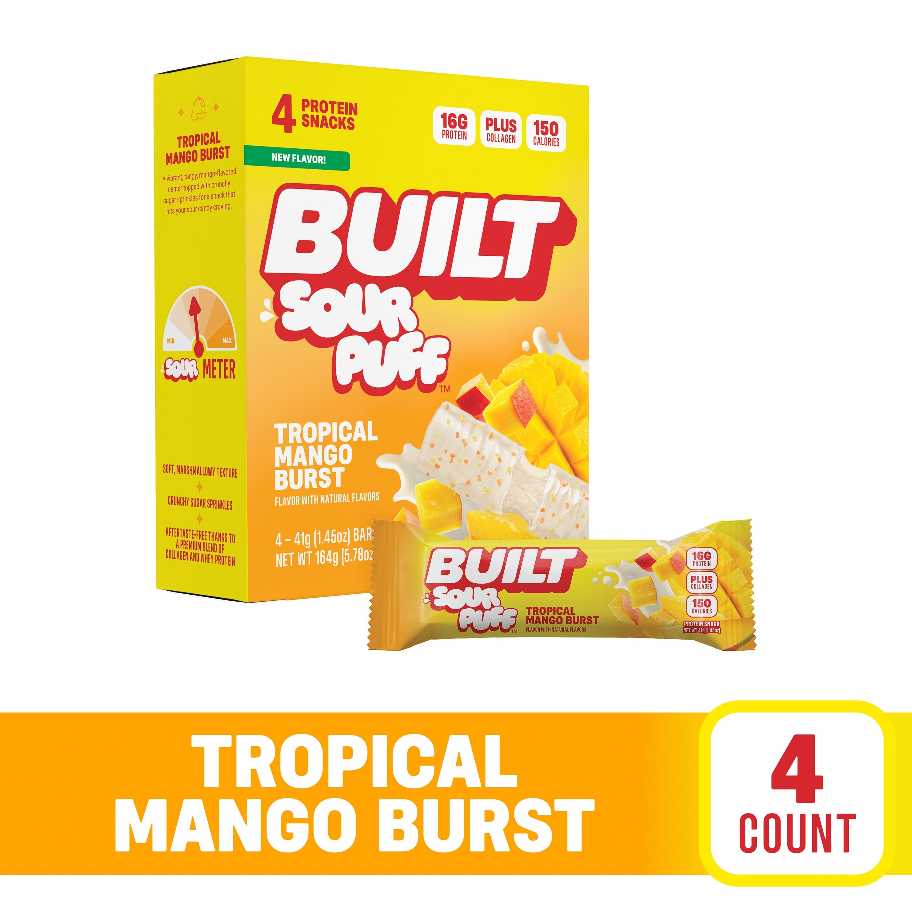 Tropical Mango Burst Sour Puff 4ct